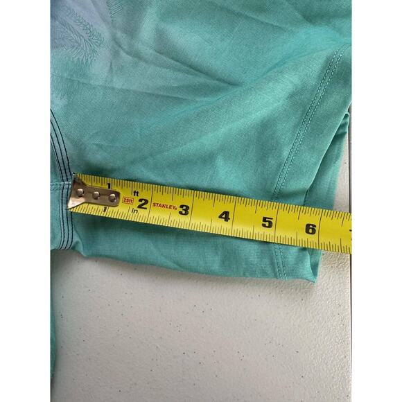 Hurley Shorts Mens Medium Blue Green Phantom Swim Trunks Ombre Surd Water Sports - Picture 16 of 16